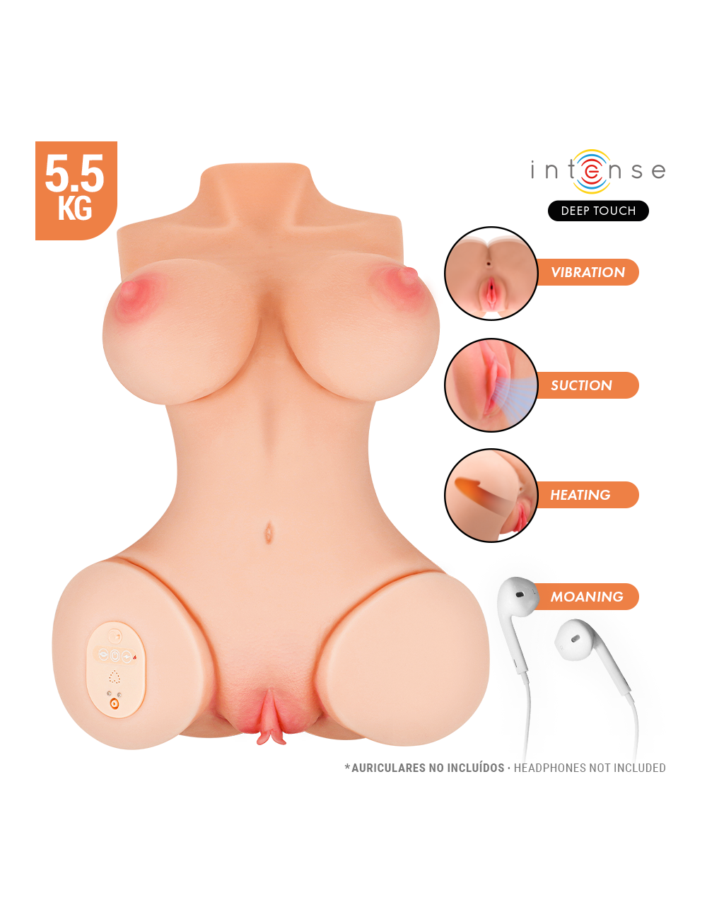 INTENSE DEEP TOUCH - VERO TORSO ANUS AND VAGINA WITH SUCTION