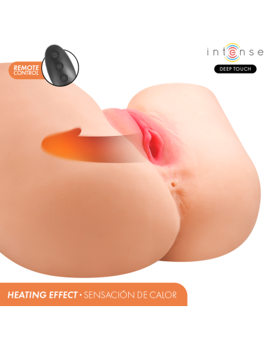 INTENSE DEEP TOUCH - JULIA ANAL AND VAGINAL MASTURBATOR WITH SUCTION, HEAT, VIBRATION AND VOICE EFFECTS WITH REMOTE CONTROL 9 KG