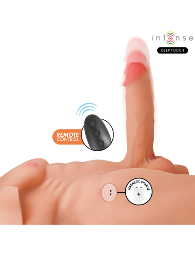 INTENSE DEEP TOUCH - MARTY TORSO WITH ANUS AND REALISTIC DILDO WITH PUSHING AND VIBRATION, REMOTE CONTROL, 6.2 KG