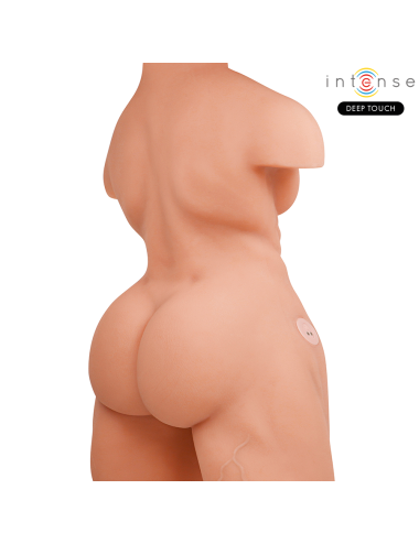 INTENSE DEEP TOUCH - MARTY TORSO WITH ANUS AND REALISTIC DILDO WITH PUSHING AND VIBRATION, REMOTE CONTROL, 6.2 KG