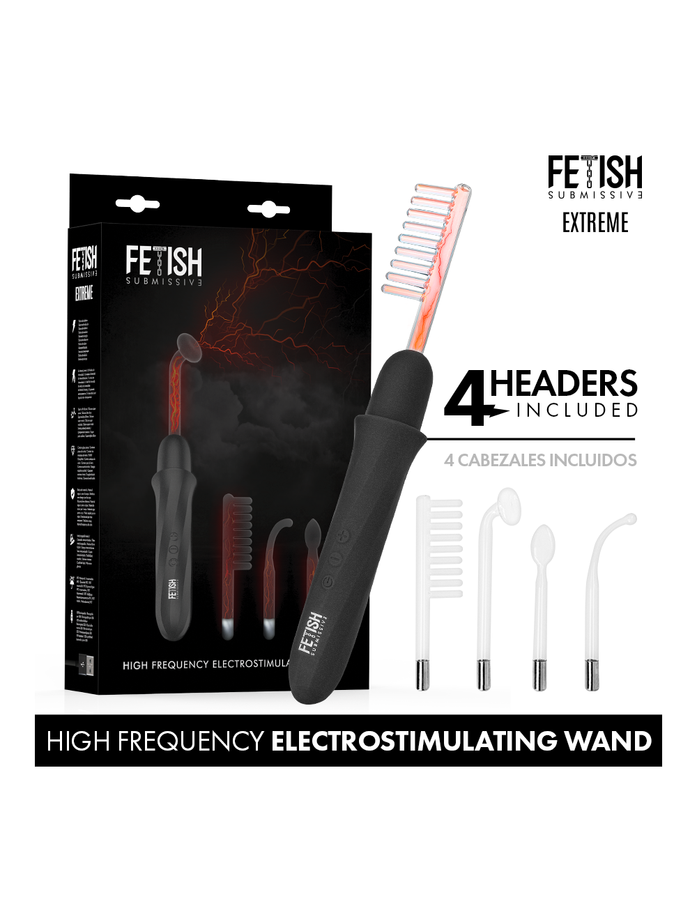 FETISH SUBMISSIVE - HIGH FREQUENCY ELECTROSTIMULATION WAND