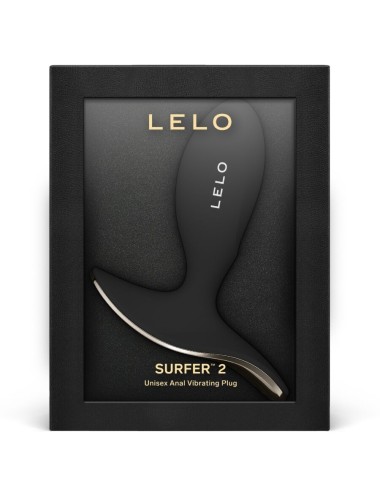 LELO - SURFER 2 UNISEX ANAL VIBRATING PLUG BLACK