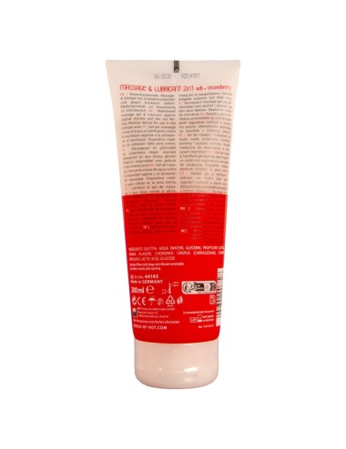 HOT - MASSAGE & GLIDE GEL 2IN1 STRAWBERRY 200 ML