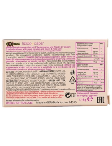HOT - EXXTREME LIBIDO CAPS WOMAN 2 UNITS