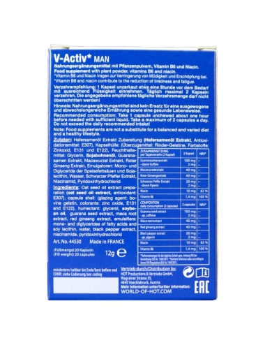 HOT - V-ACTIV CAPS MAN 20 UNITS