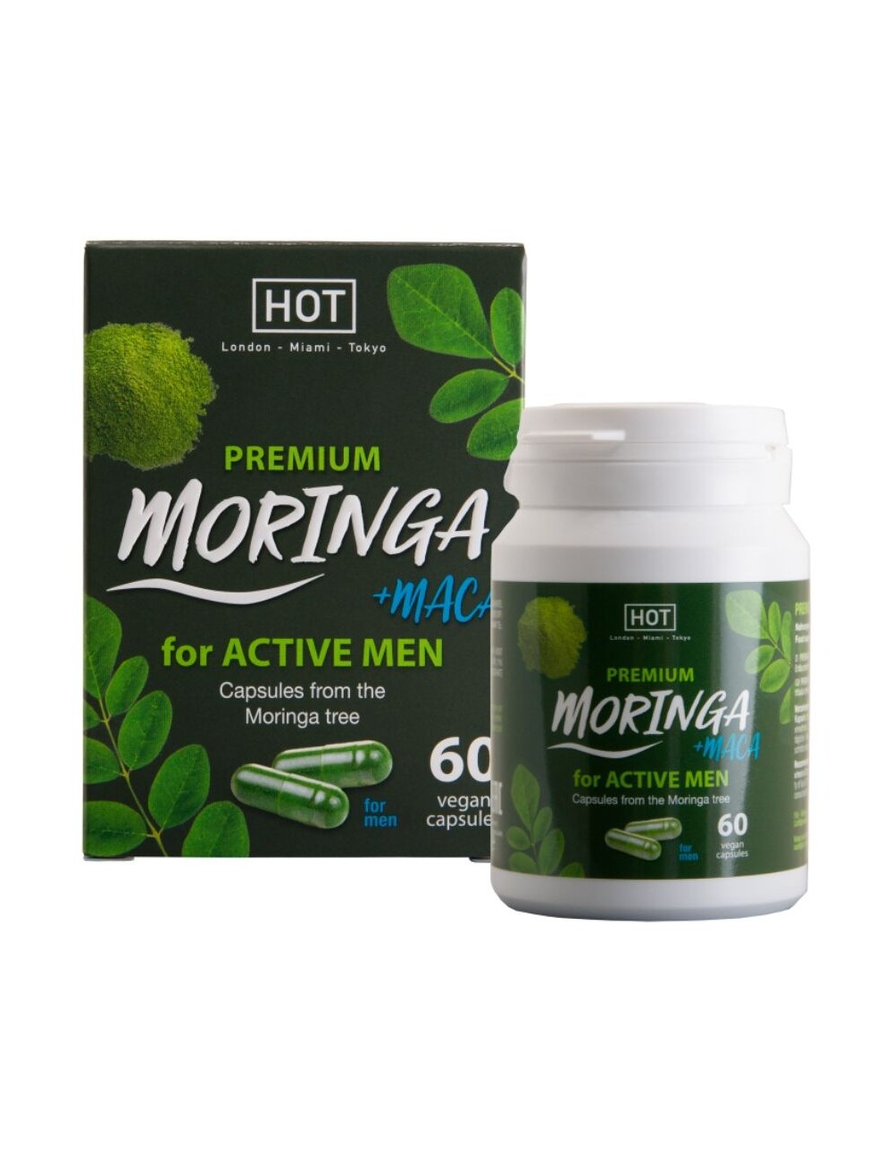 HOT - MORINGA MEN CAPS MAN 60 UNITS