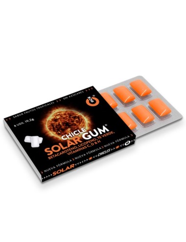 WUG GUM - SOLAR GUM SUN TANNING 1 X 8 UNITS