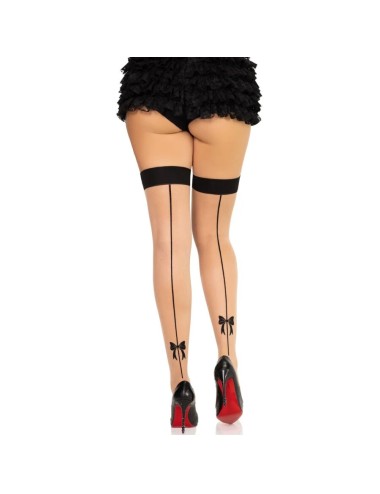 LEG AVENUE - 1963 SPANDEX BACKSEAM STOCKINGS BLACK - ONE SIZE