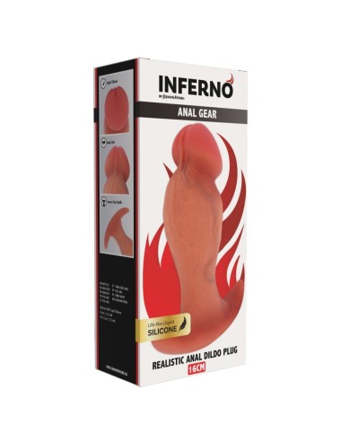 HIDDEN DESIRE - INFERNO REALISTIC BUTTPLUG 16 CM