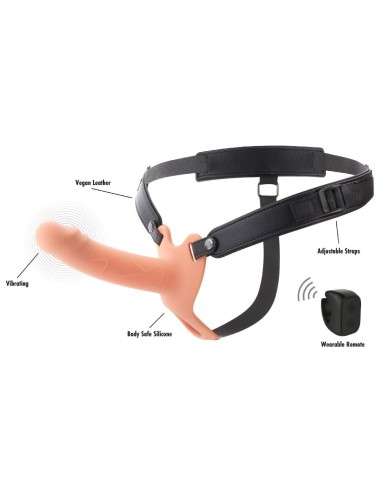 HIDDEN DESIRE - INFERNO VIBRATING PENIS SLEEVE STRAP-ON  16 CM