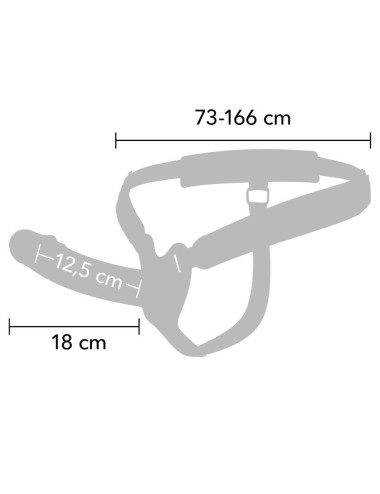 HIDDEN DESIRE - INFERNO PENIS SLEEVE STRAP-ON SILICONE 18 CM