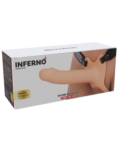 HIDDEN DESIRE - INFERNO PENIS SLEEVE STRAP-ON SILICONE 18 CM