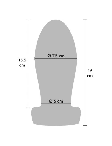 HIDDEN DESIRE - EXTREME HEAVY ANAL STRETCHER PLUG EXTRA LARGE