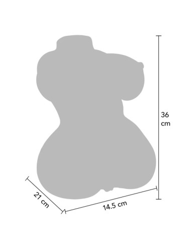 HIDDEN DESIRE - JUICY DOUBLE D VAGINA AND ANAL MASTURBATOR 5 KG