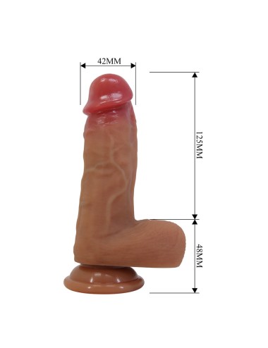PRETTY LOVE - CURTIS REALISTIC DILDO WITH SUCTION CUP 17.3 CM -Ø- 4.2 CM