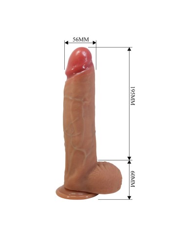 PRETTY LOVE - MENDEL REALISTIC DILDO WITH SUCTION CUP 25.5 CM -Ø- 5.6 CM