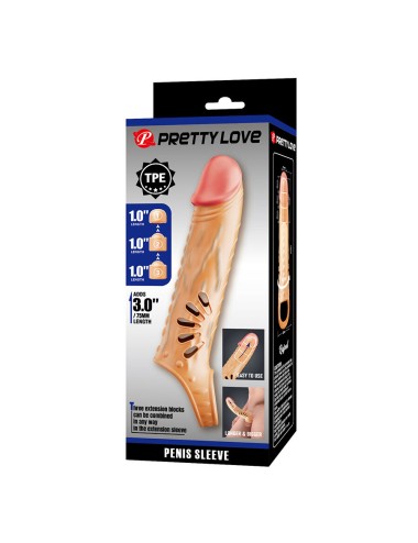 PRETTY LOVE - PENIS SLEEVE WITH EXTENDERS
