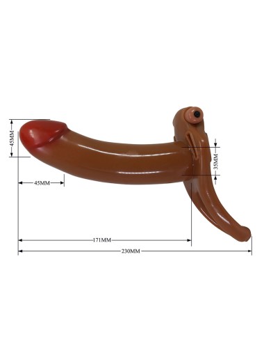 PRETTY LOVE - BRADDEN VIBRATING STRAP-ON