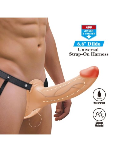 PRETTY LOVE - LANDON LIGHT-SKIN VIBRATING STRAP-ON