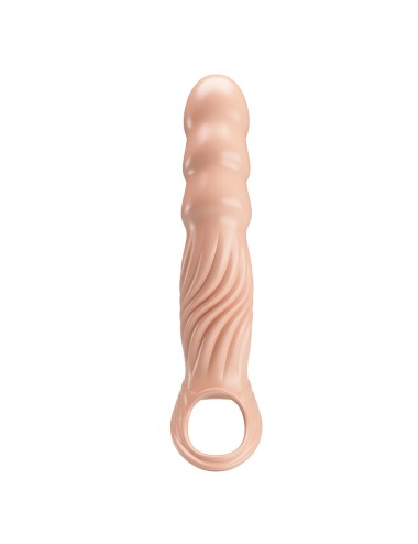 PRETTY LOVE - TEXTURED PENIS SHEATH WITH EXTENDERS