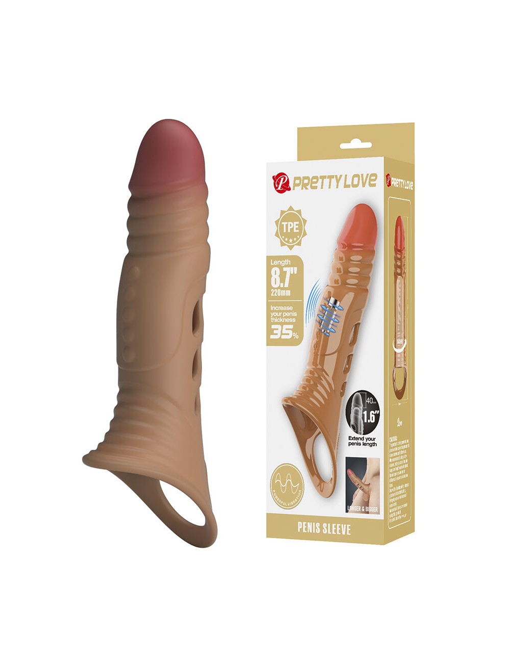 PRETTY LOVE - VIBRATING PENIS SLEEVE