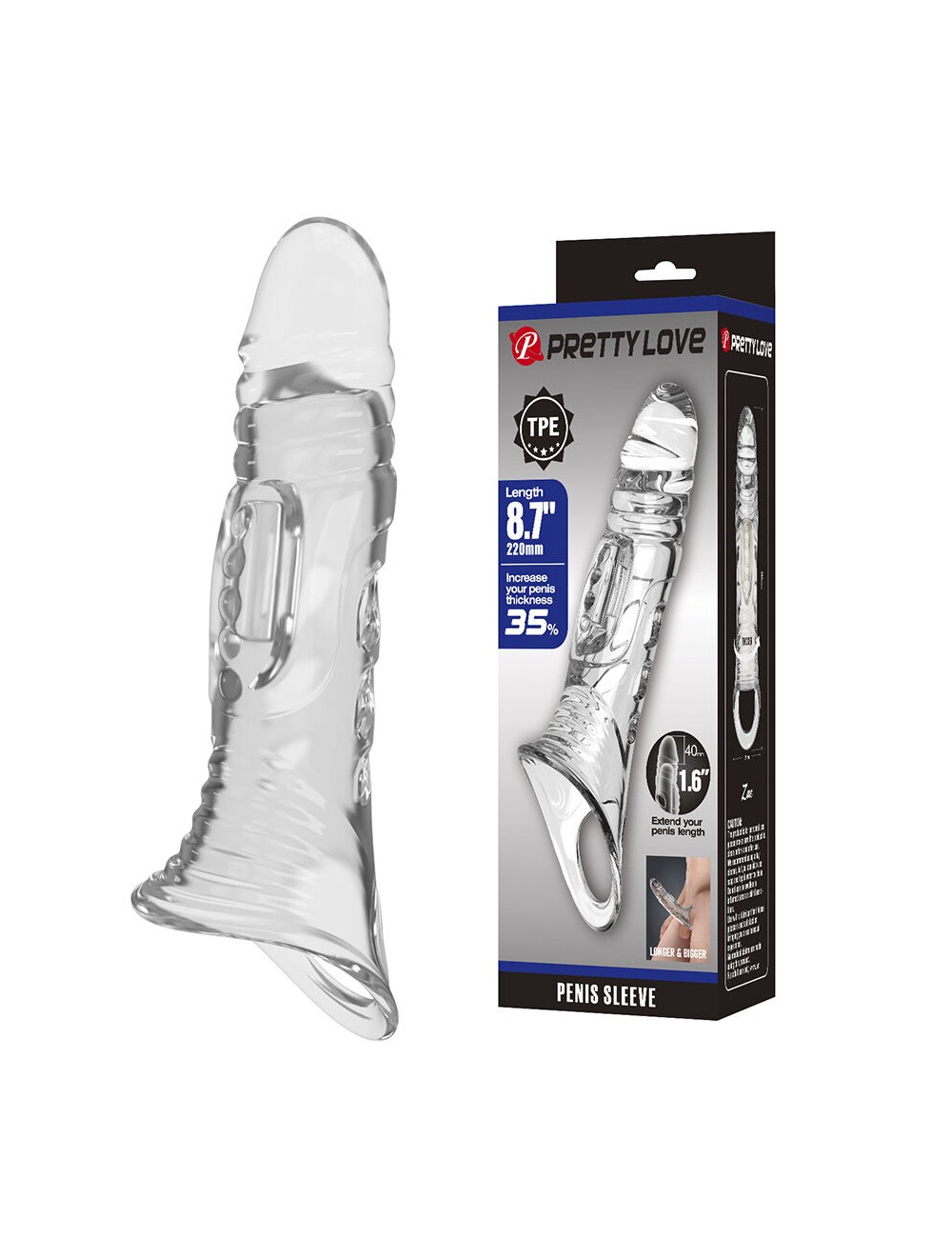 PRETTY LOVE - TRANSPARENT PENIS COVER