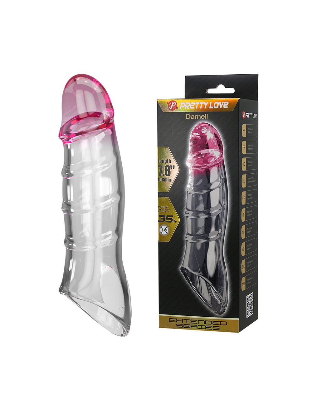 PRETTY LOVE - DARNELL TRANSPARENT EFFECT PENIS COVER
