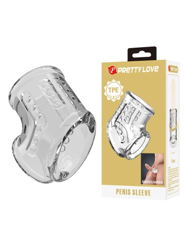 PRETTY LOVE - SHORT TRANSPARENT PENIS SHEATH