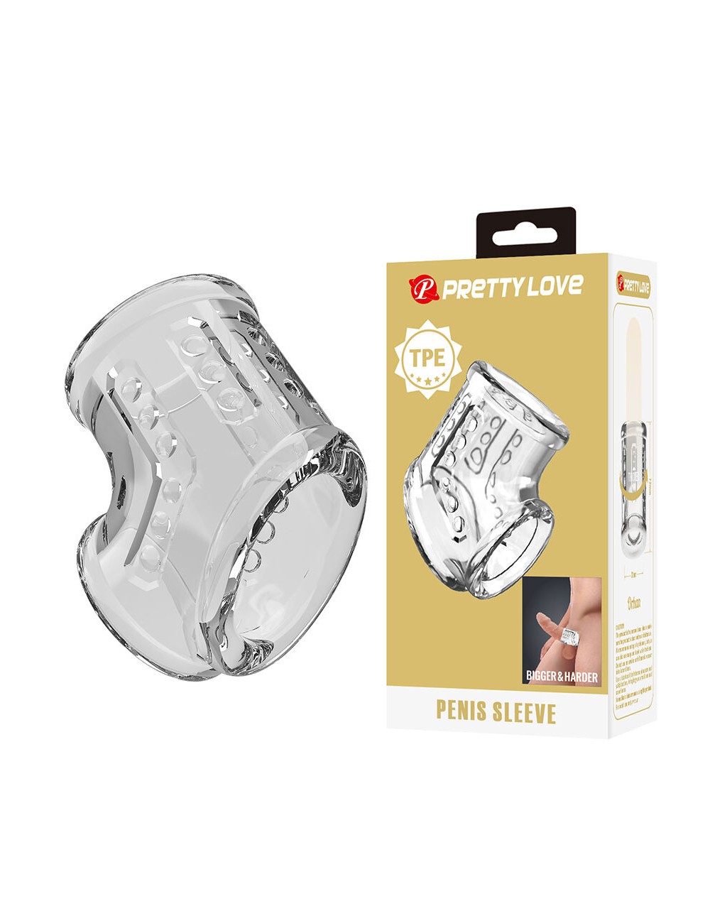 PRETTY LOVE - SHORT TRANSPARENT PENIS SHEATH