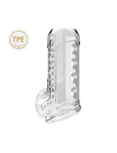 PRETTY LOVE - TRANSPARENT TEXTURED PENIS SHEATH