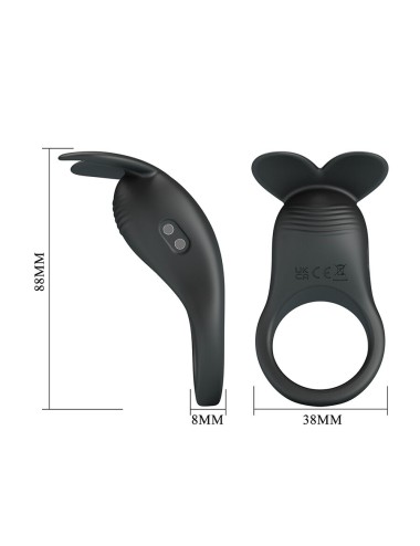 PRETTY LOVE - CARLTON PENIS RING WITH CLITORAL STIMULATOR