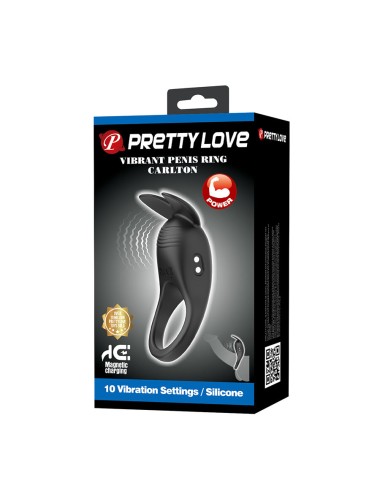 PRETTY LOVE - CARLTON PENIS RING WITH CLITORAL STIMULATOR