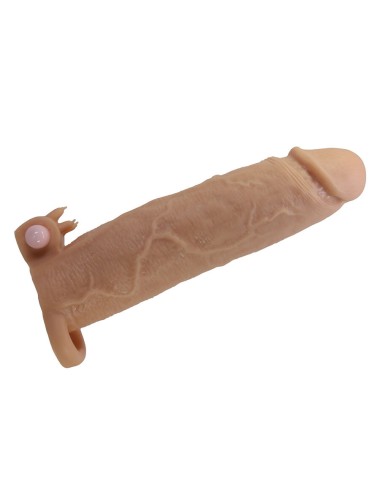 PRETTY LOVE - XERXES PENIS SLEEVE WITH CLITORAL STIMULATOR AND VIBRATION
