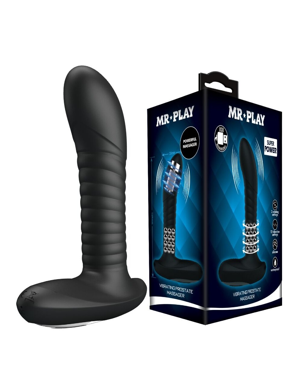 MR PLAY - PROSTATE MASSAGER WITH ROTATION AND VIBRATION