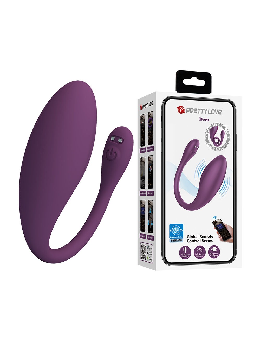 PRETTY LOVE - DORA INVISIBLE VIBRATOR WITH FREE APP