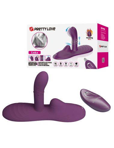 PRETTY LOVE - LUKA SIT-DOWN VIBRATOR WITH HEAT EFFECT AND REMOTE CONTROL