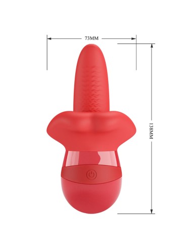 PRETTY LOVE - OBELIA MASTURBATOR TONGUE VIBRATOR WITH ORBITAL MOTION