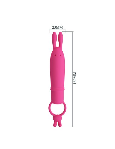 PRETTY LOVE - DELIA RABBIT VIBRATOR WITH RESISTANCE RING