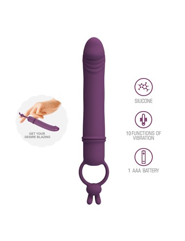 PRETTY LOVE - CORA VIBRATOR PENIS FORM WITH RESISTANCE RING