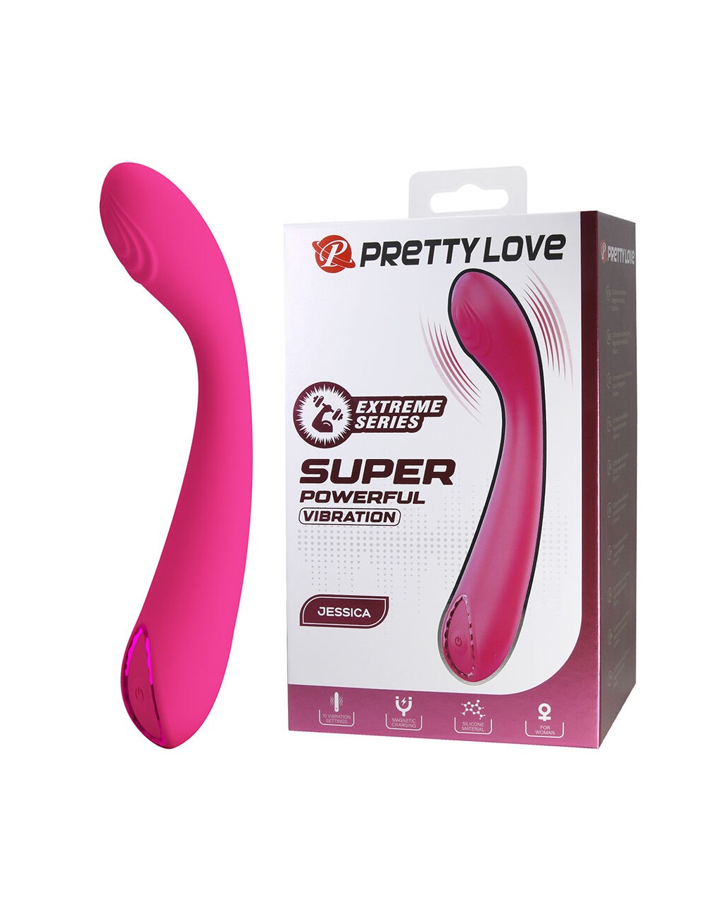 PRETTY LOVE - JESSICA HIGH POWER PINK VIBRATOR