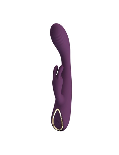 PRETTY LOVE - EMMA RABBIT PURPLE VIBRATOR WITH STIMULATOR