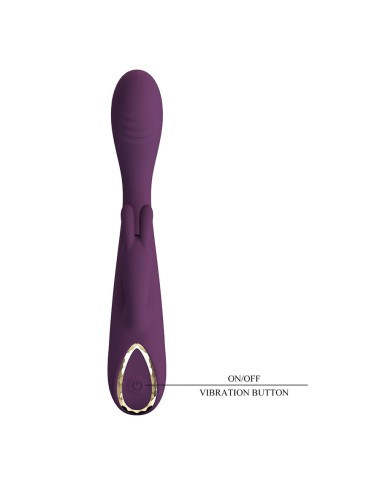 PRETTY LOVE - EMMA RABBIT PURPLE VIBRATOR WITH STIMULATOR