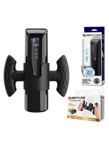 PRETTY LOVE - LARISSA SUCTION MASTURBATOR WITH VIBRATION + SUPPORT