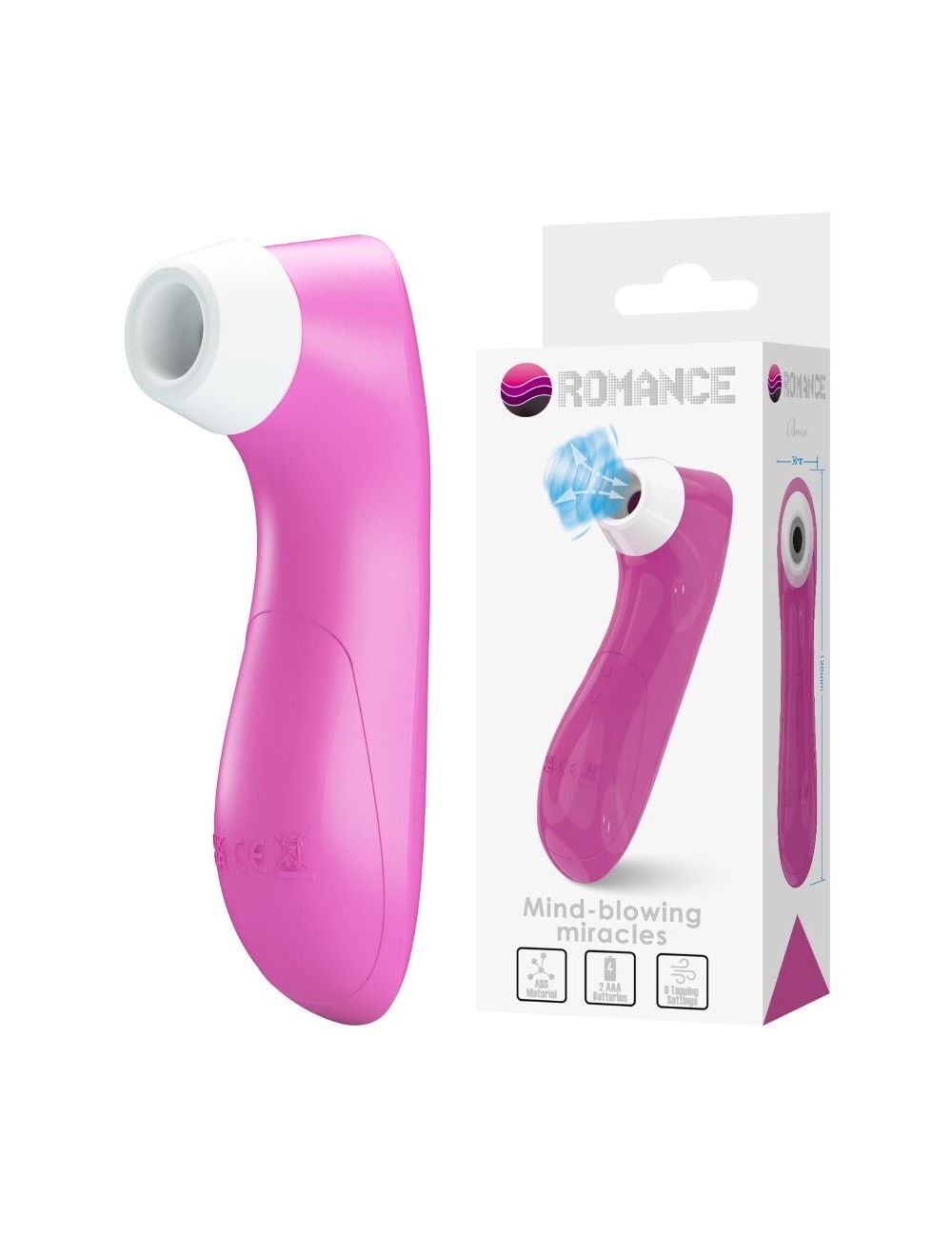 ROMANCE - CLITORAL SUCTION DEVICE WITH PINK PULSATION TECHNOLOGY