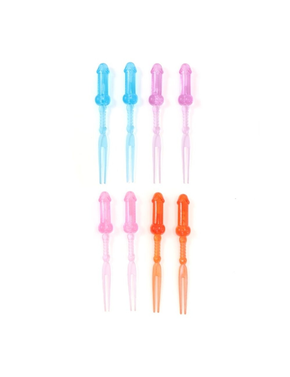 DIABLO PICANTE - COLORED PENIS SKEWERS 8 UNITS