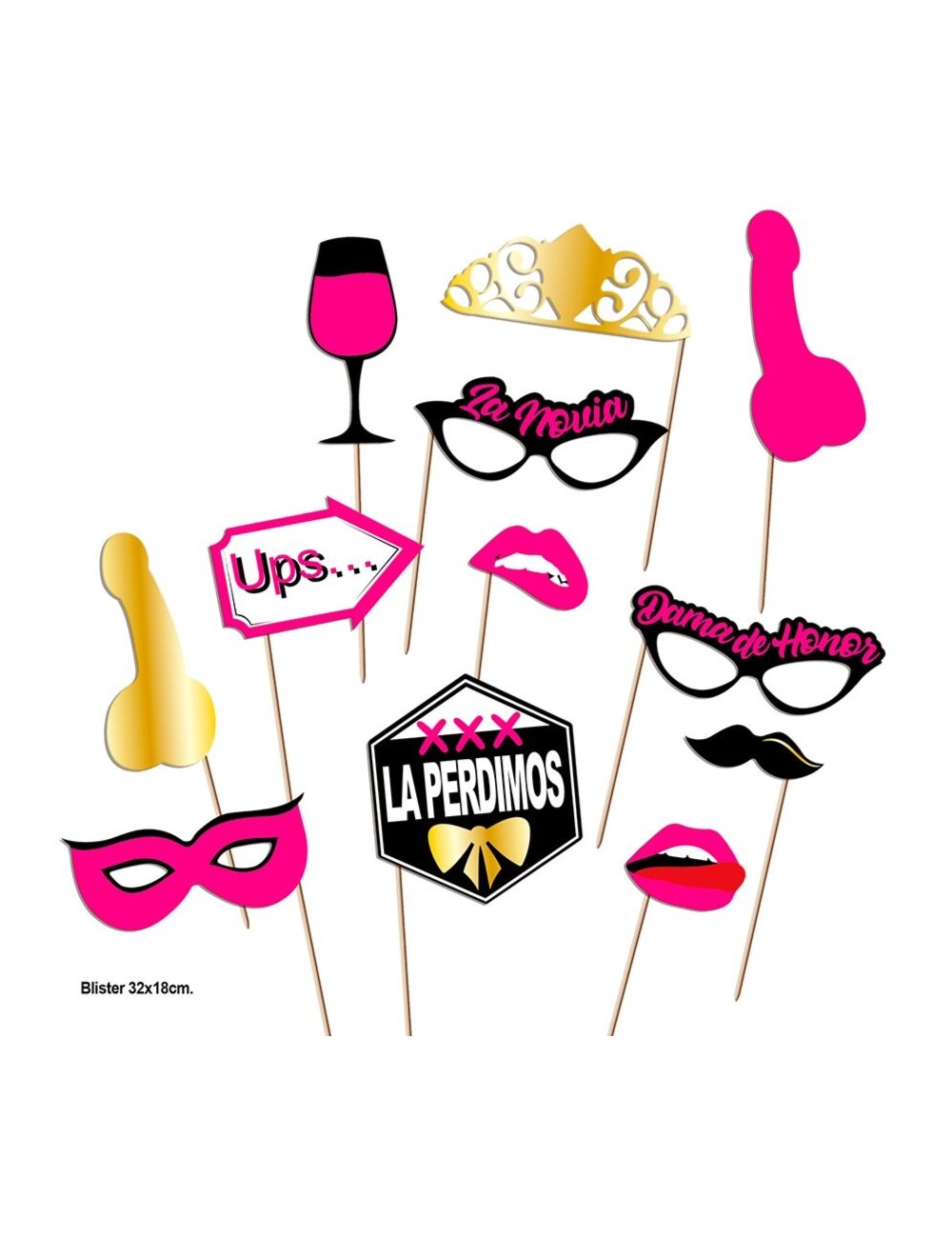 DIABLO PICANTE - PHOTOCALL PARTY SET MODEL 2 - 12 UNITS