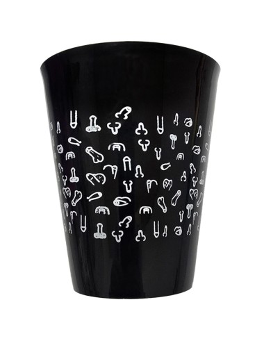DIABLO PICANTE - BLACK CUP 500 ML WITH WHITE PENISES