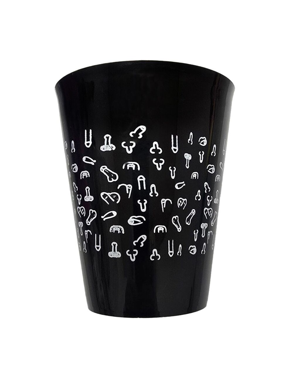 DIABLO PICANTE - BLACK CUP 500 ML WITH WHITE PENISES