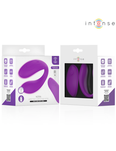 INTENSE - NORA VIBRATING CLAMP STIMULATOR PURPLE
