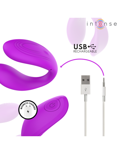 INTENSE - NORA VIBRATING CLAMP STIMULATOR PURPLE